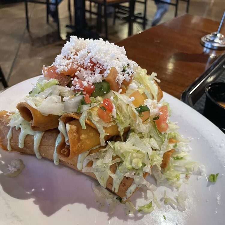 Calle Tepa signature dishes Mini ChimisGrilled BurritosTaco SaladsSonoran Dog